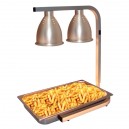Chauffe frites double lampes infrarouges